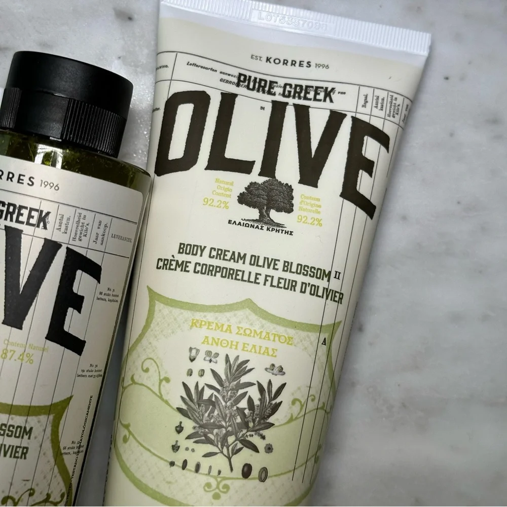 BNIB Korres Olive Blossom Body & Hand Trio Gift Set - Picture 5 of 7